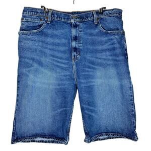 Vintage Levi's 569 Loose Fit Denim Jean Shorts Jorts Y2K Medium Wash Mens Sz 36